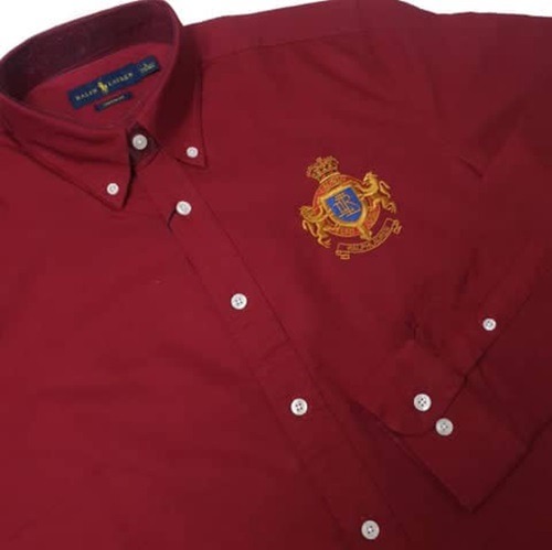 Polo Ralph Lauren Long Sleeve Shirt MCMLXV in Burgundy-3 Ralph Lauren MCMLXV burgundy