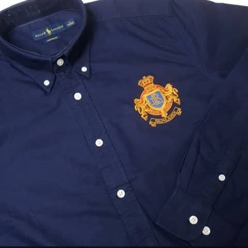 Polo Ralph Lauren Long Sleeve Shirt MCMLXV in Navy Blue-3 Ralph Lauren MCMLXV navy