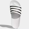 adidas adilette white slides