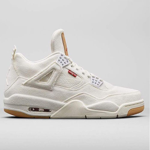 Levi's x Air Jordan Retro 4 White Denim sneakers | SuperBuy