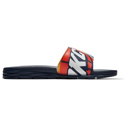 Nike Oklahoma City Thunder Navy Benassi Solarsoft NBA Slides3