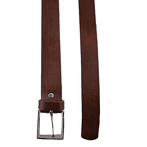 Genuine Leather Men's Brown Belt with Stainless buckle_2