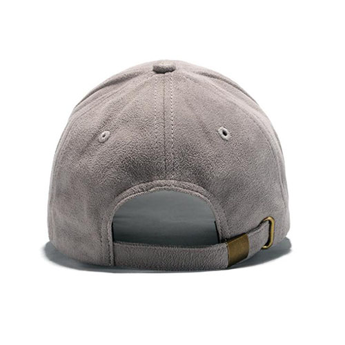 Grey Suede Baseball Cap_3