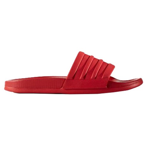Adidas Adilette Cloudfoam Red Plus Stripes Slides | Superbuy Nigeria