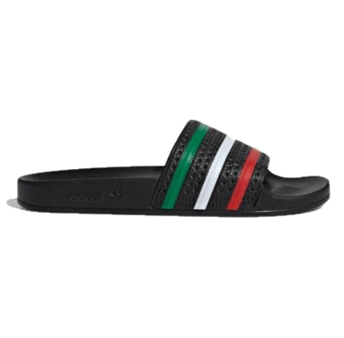 Adidas Adilette Slides Core - Black, Red & Cloud White