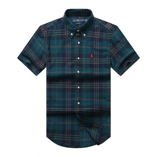 ralph plaid Green/Navy shirt