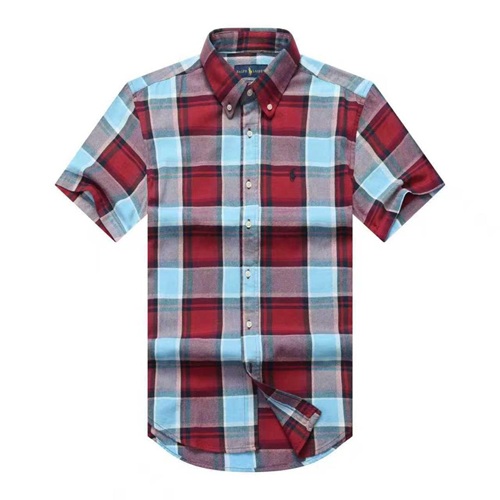 ralph short plaid red
