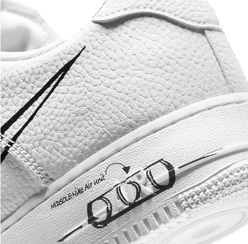 nike air force 1 low sketch white royal