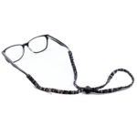 eyeglasses neck cord black/white
