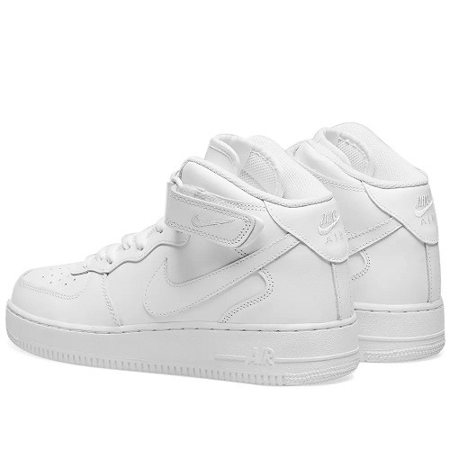 Shop Nike Air Force 1 Mid Triple White