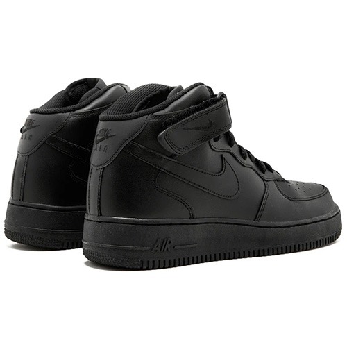nike force mid black
