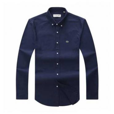 lacoste shirt navy blue
