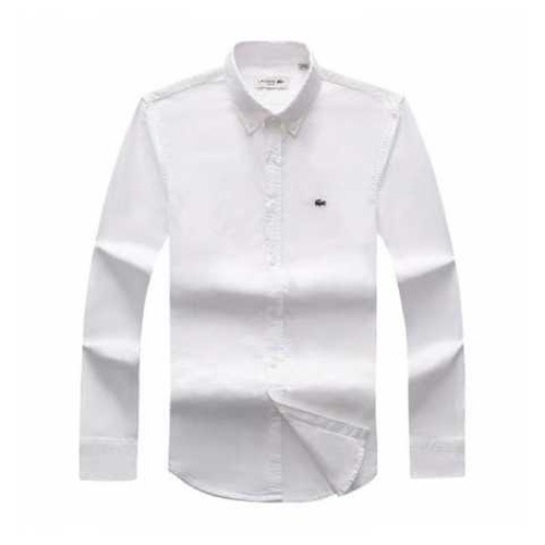lacoste plain shirt white