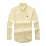 lacoste plain shirt yellow