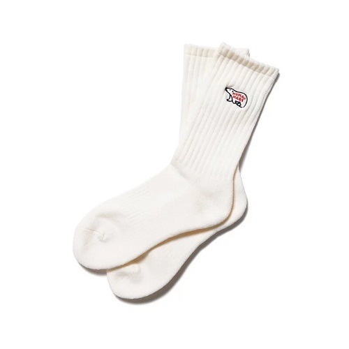 Human made white sock