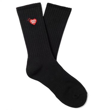 Human made black sock