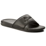 nike benassi black slide