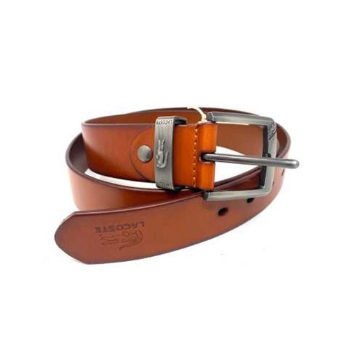 lacoste Brown Leather Belt