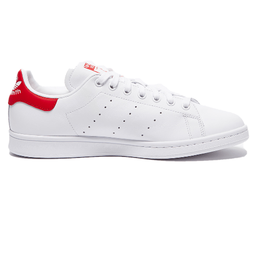Adidas Stan Smith Shoe - White-red-2 adidas stan smith white/red