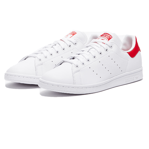 Adidas Stan Smith Shoe - White-red-5 adidas stan smith white/red