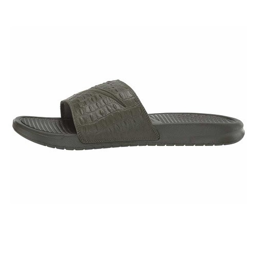 Nike Benassi JDI Croc Slides - Green_2 Nike Benassi JDI Croc Slides - Green