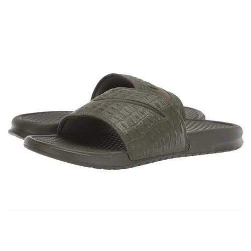 Nike Benassi JDI Croc Slides - Green_3 Nike Benassi JDI Croc Slides - Green