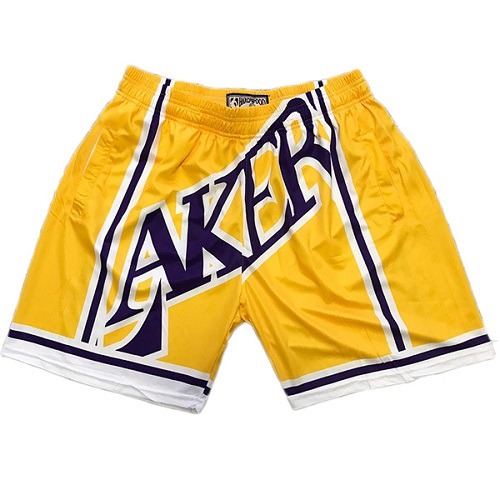 Lakers Yellow Short Basketball