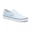 vans checkerboard slip-on blue/white