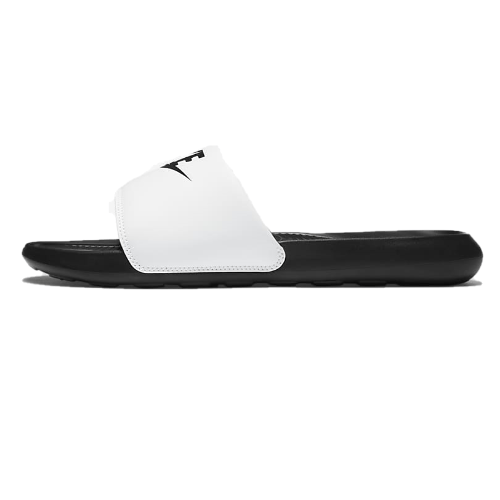 nike victori slide black/white/black