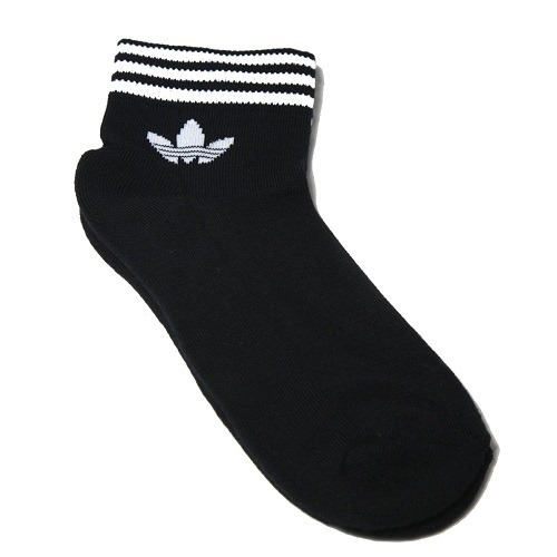 adidas trefoil black socks