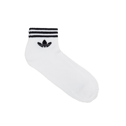 adidas trefoil white socks