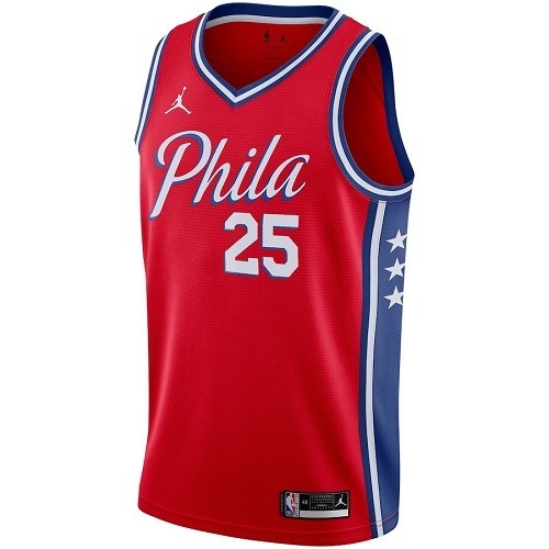 Ben Simmons Philadelphia 76ers Basketball Jersey - Red_2 simmons philadelphia basketball jersey