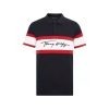 tommy slim-fit polo black