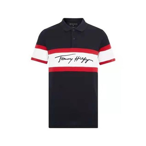 tommy slim-fit polo black