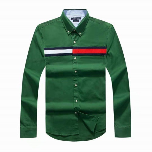 Tommy green flag shirt
