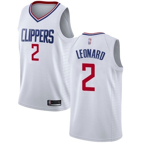 Leonard clippers white jersey