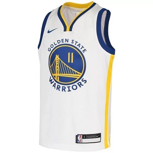 Klay Thompson White Golden State Warriors Basketball Jersey_1 thompon Golden white Jersey