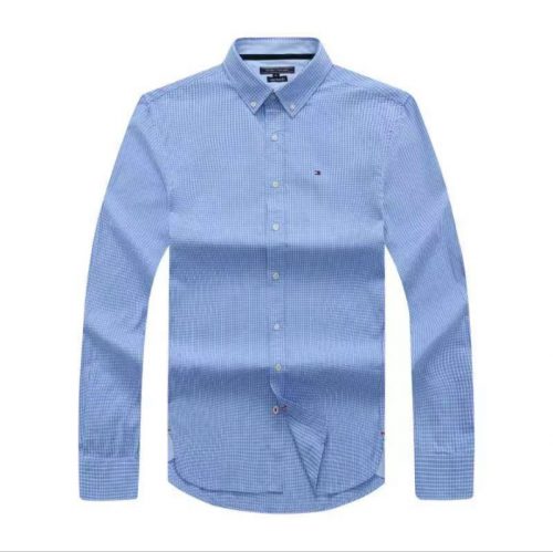 Buy Tommy Hilfiger Light-Blue Checkered Oxford Shirt | Nigeria