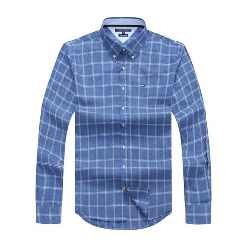Tommy navy-blue checkered shirt