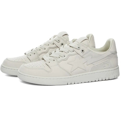 A Bathing Ape SK8 STA #9 M2 IT White Bathing Ape SK8 white