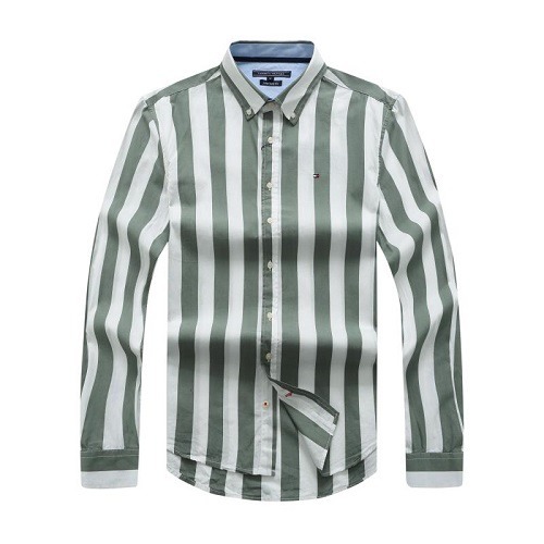 Tommy Hilfiger Green/White Stripe Oxford Shirt