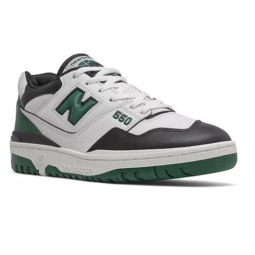 New Balance BB550 White_Green_Black_2 New Balance BB550 White/green/black