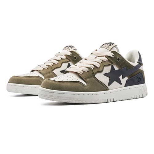 A Bathing Ape SK8 STA #4 Olive-2 bape SK8 #4 olive