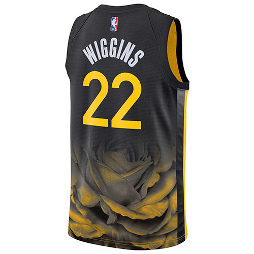 Andrew Wiggins Golden State Warriors Swingman Black Jersey-2 wiggins warriors black jersey
