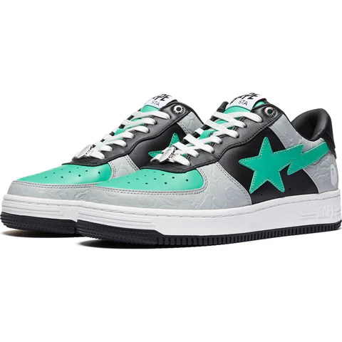 A Bathing Ape Bapesta - GreyGreen_2 Bape Bapesta ape Grey/Green
