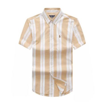 Ralph brown/white short-sleeve shirt