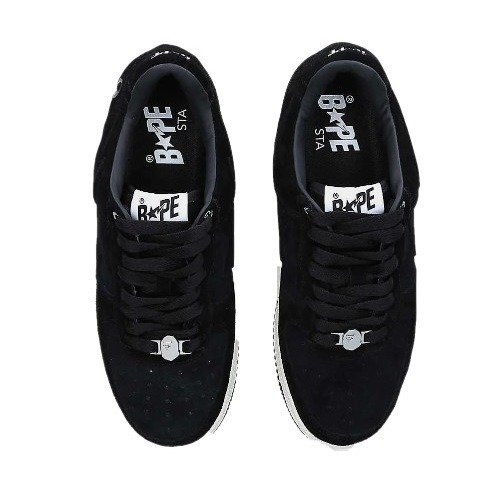 A Bathing Ape Bapesta Low Black-2 Bape Bapesta low black