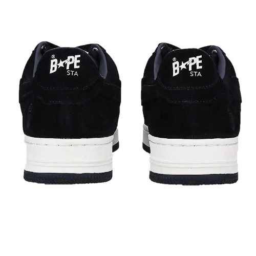 A Bathing Ape Bapesta Low Black-3 Bape Bapesta low black