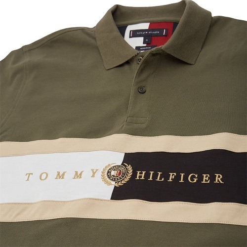 Tommy Hilfiger Logo Custom-Fit Polo - Brown-2 hilfiger logo polo brown