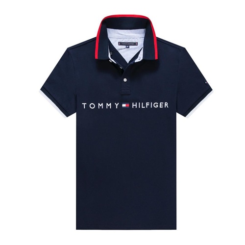 hilfiger logo polo navy